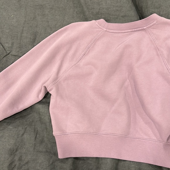 SOLD- Cropped TNA cozy crew neck - lilac / purple excellent like new condition. - Picture 5 of 5